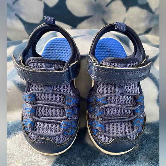Carter’s Toddler Blue Sandals with Velcro Strap - Picture 3 of 7